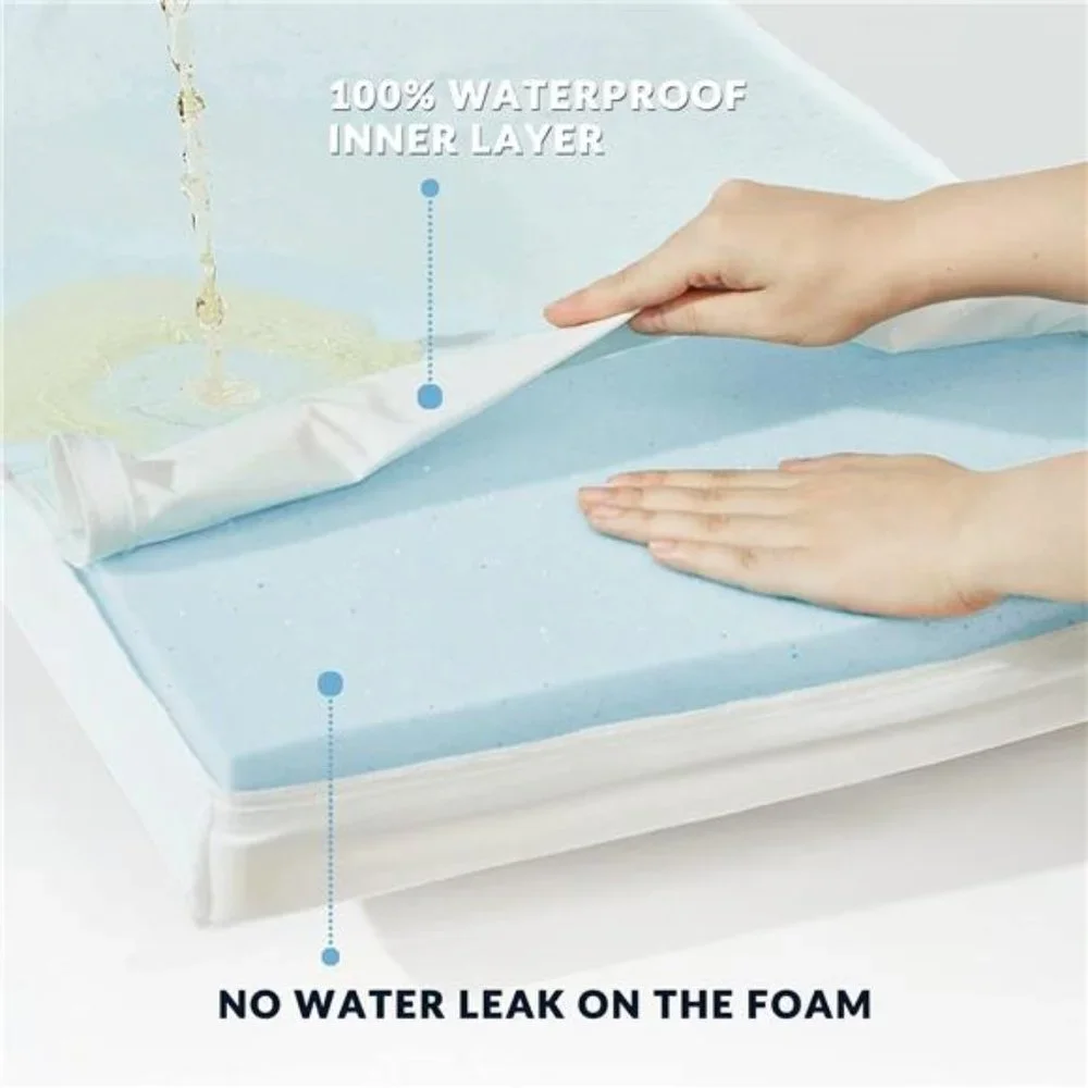 Orthopedic Memory Foam Dog Bed for Large Dogs, Waterproof Dog Crate Bed